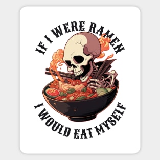 Skeleton Eating Ramen Sticker